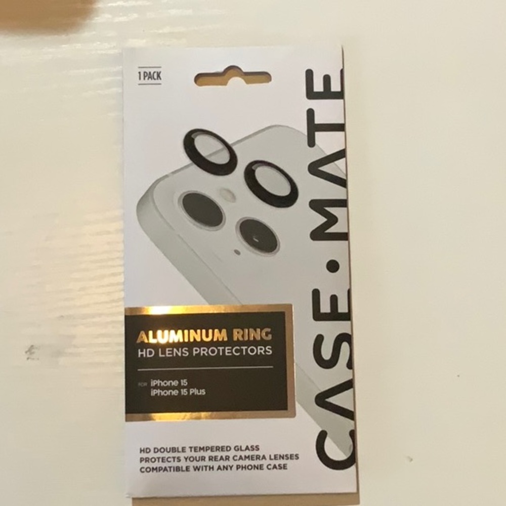 Case-Mate Black Aluminum Ring Lens Protectors